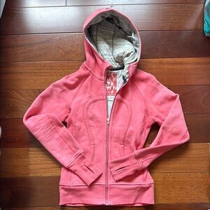 Women’s Lululemon Vintage Scuba Pink Hoodie Jacket
